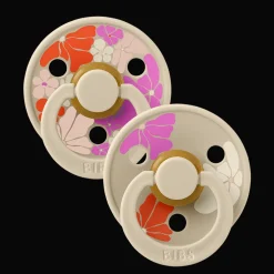 Sale Studio Colour Morning Bloom 2-pack Runda Latexnappar Vanilla Mix Nappar & Napphållare