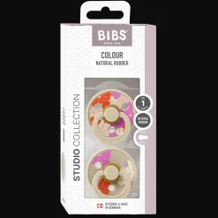 Sale Studio Colour Morning Bloom 2-pack Runda Latexnappar Vanilla Mix Nappar & Napphållare
