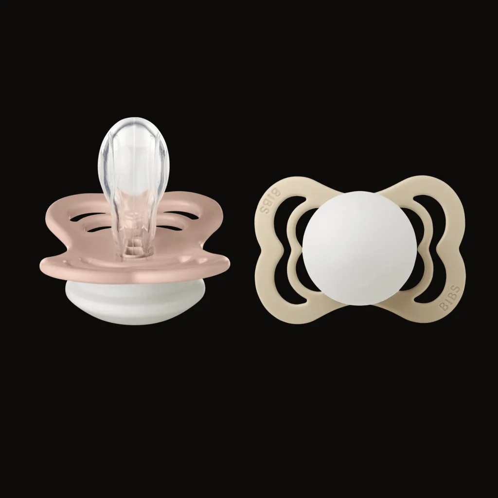 Hot Supreme Glow 2-pack Symmetriska Silikonnappar Blush Vanilla Nappar & Napphållare