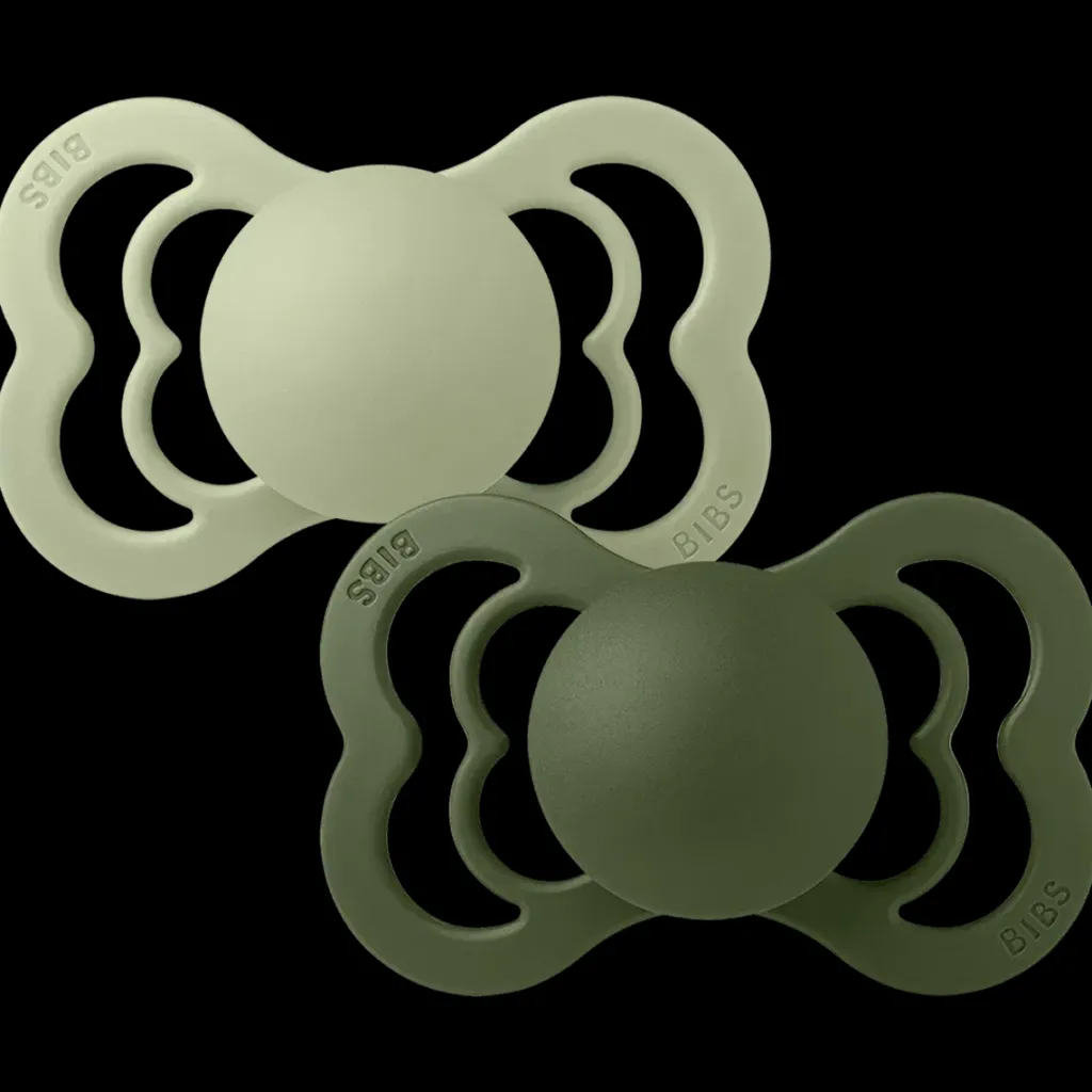 Supreme 2-pack Symmetriska Silikonnappar Sage Hunter Green Nappar & Napphållare