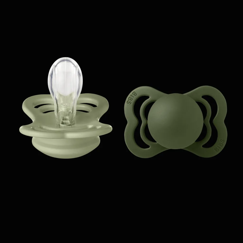 Supreme 2-pack Symmetriska Silikonnappar Sage Hunter Green Nappar & Napphållare