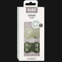 Supreme 2-pack Symmetriska Silikonnappar Sage Hunter Green Nappar & Napphållare