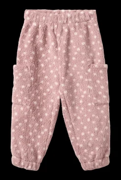 Suun Fleecebyxor Rosewood Dots Barn Fleecekläder