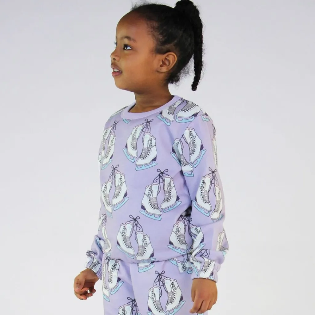 Online Sweatshirt Orchid Petal med skridskor Barn Tröjor & Toppar