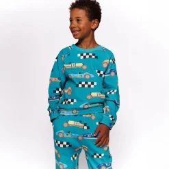Best Sweatshirt Race Cars Teal Barn Tröjor & Toppar