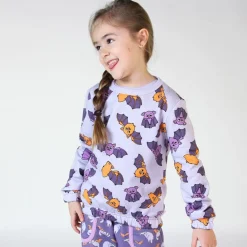 Sale Sweatshirt with bats Orchid Petal Barn Tröjor & Toppar