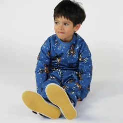 Outlet Sweatshirt with reindeer Federal Blue Federal Reindeer Sweatshirt i Federal Blue Barn Tröjor & Toppar