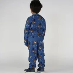 Outlet Sweatshirt with reindeer Federal Blue Federal Reindeer Sweatshirt i Federal Blue Barn Tröjor & Toppar