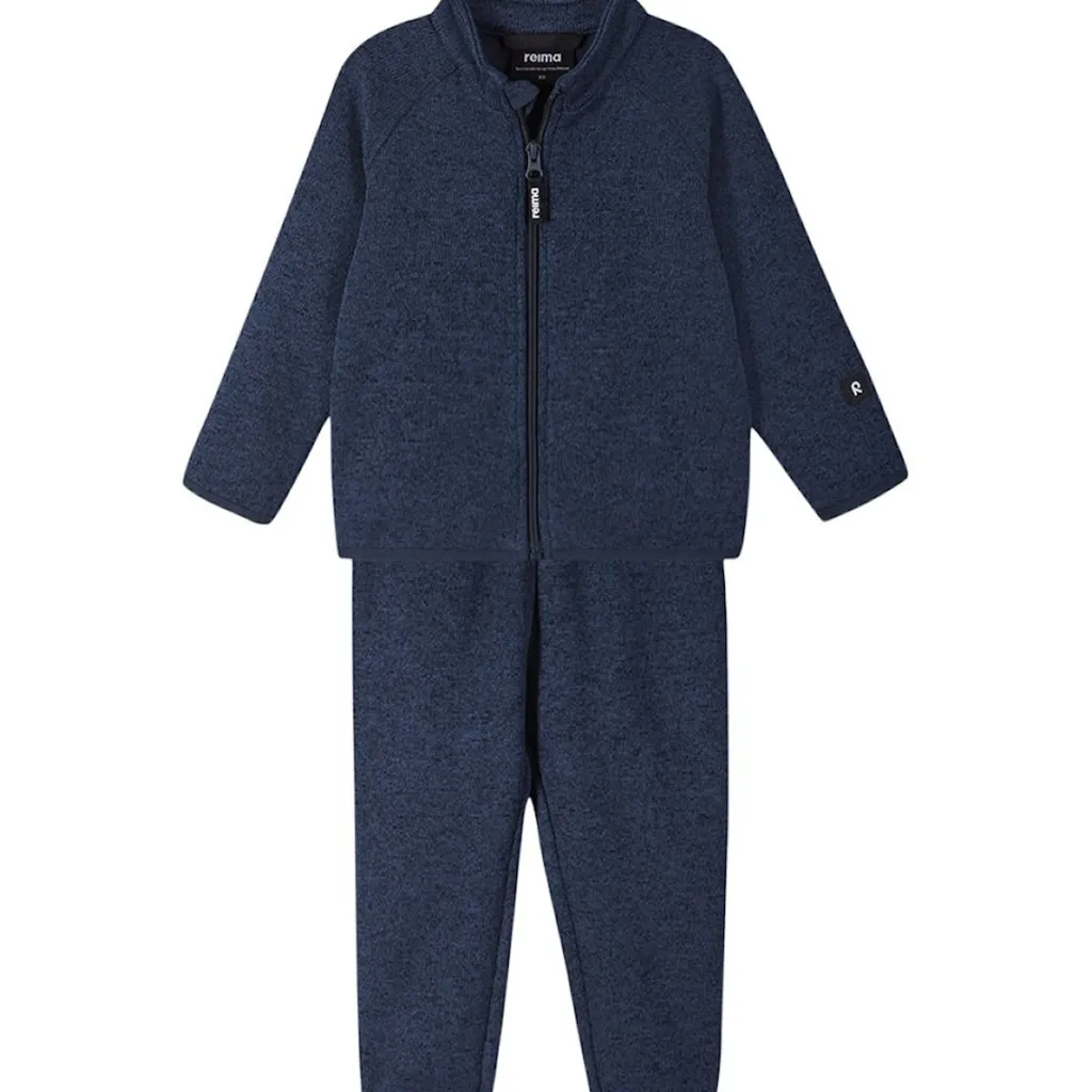 Hot Tahto Fleece-set Jeans Blue Barn Fleecekläder