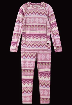Outlet Taitoa Underställsset I Ull Grey Pink Barn Underställ