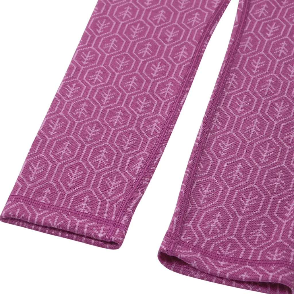 New Taival Underställsset I Ull Red Violet Barn Underställ