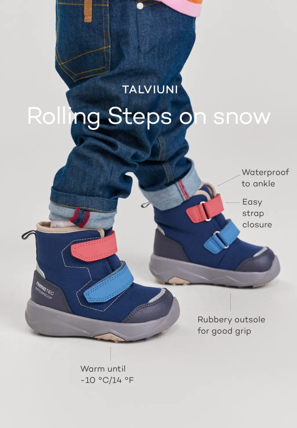 Clearance Talviuni tec Skor Navy Barn Sneakers