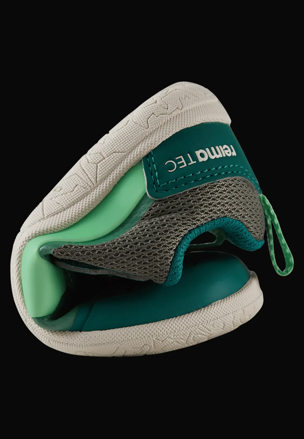 Clearance Tepastelu tec Barfotaskor Greyish Green Barn Sneakers