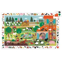 Outlet The Farm 2-i-1-pussel Och Observationsspel Spel & Pussel