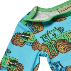 Hot Tractors Bebis Body Blue Atoll Barn Bodys & Bodysuits