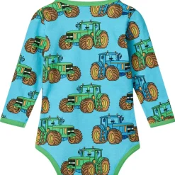 Hot Tractors Bebis Body Blue Atoll Barn Bodys & Bodysuits
