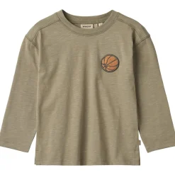 Sale T-shirt L/S Barny Dry Sage Barn Tröjor & Toppar