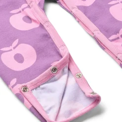 Online Ulm Långärmad Babydräkt Med Äpplen Lila Purple Iris Barn Bodys & Bodysuits