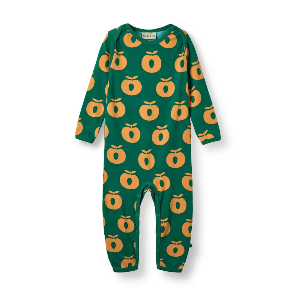 Clearance Ulm Long-Sleeved Baby Suit with Apples Cedar tree Barn Bodys & Bodysuits