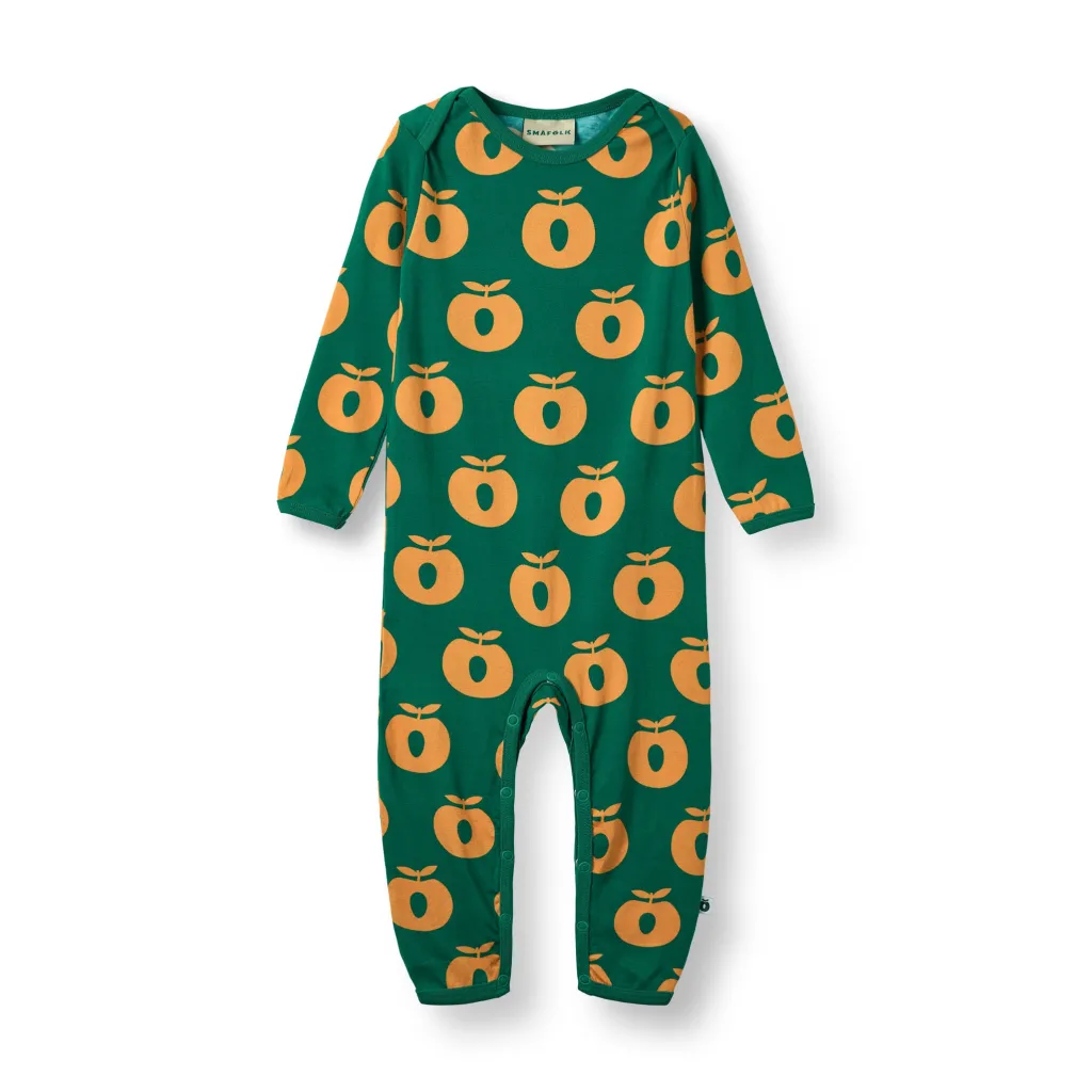 Clearance Ulm Long-Sleeved Baby Suit with Apples Cedar tree Barn Bodys & Bodysuits