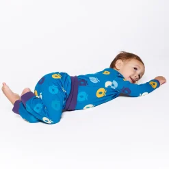 Discount Ulm Pants For Baby with Apples Solid blue Barn Fleecekläder