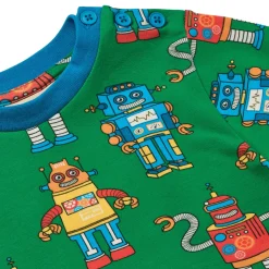 Best Umalin With Robots Långärmad T-shirt Lawn Barn Tröjor & Toppar