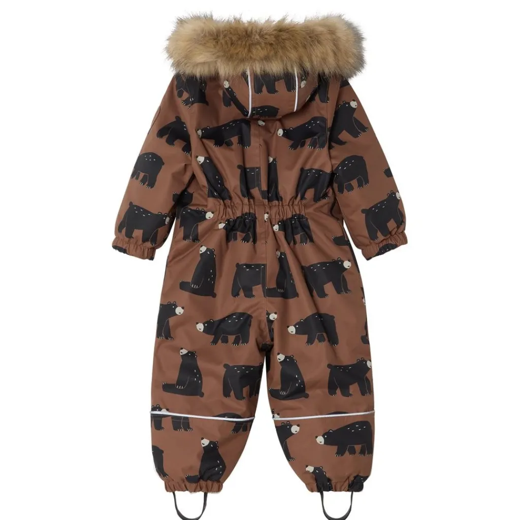 Best Val D'Isere Mönstrad Vinteroverall Black Bear Overaller