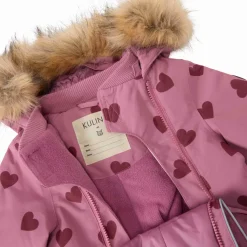 Discount Val D'Isere Vinteroverall Mauve Hearts Overaller