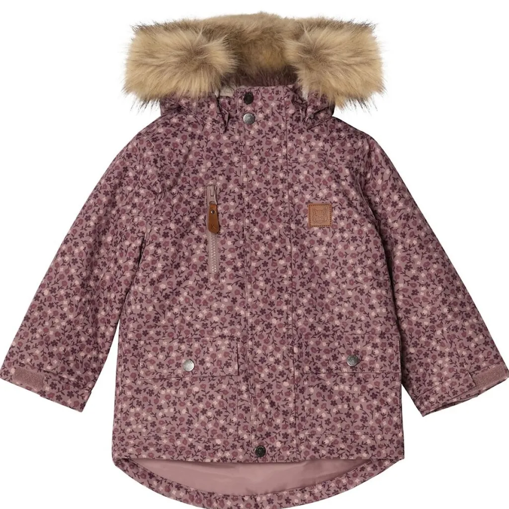 Discount Val Thorens Blommig Parkas Lilac Flower Jackor & Kappor