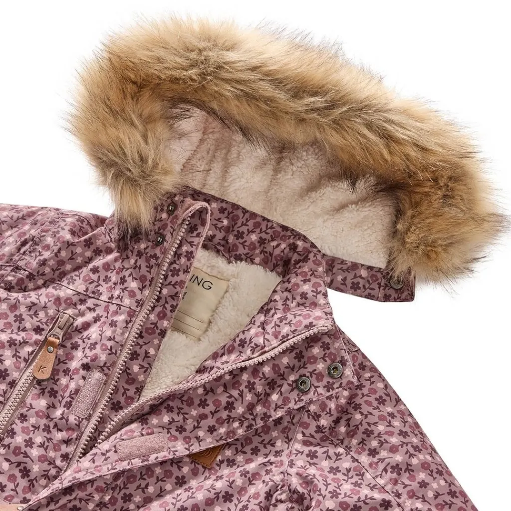 Discount Val Thorens Blommig Parkas Lilac Flower Jackor & Kappor