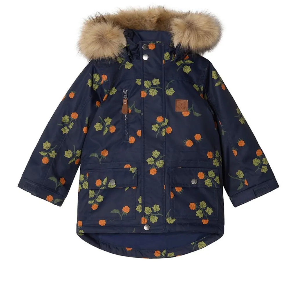 Best Val Thorens Mönstrad Parkas Med Hjortron Marinblå Jackor & Kappor