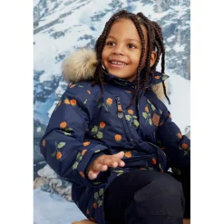 Best Val Thorens Mönstrad Parkas Med Hjortron Marinblå Jackor & Kappor