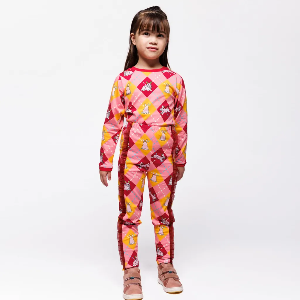 Sale Vilberie Leggings Med Kaniner Rosa Galah Barn Byxor & Shorts