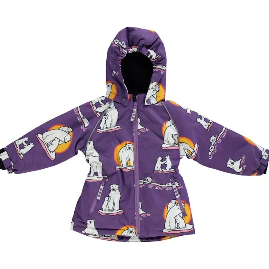 New Vinterjacka Polar Bears Purple Heart Jackor & Kappor