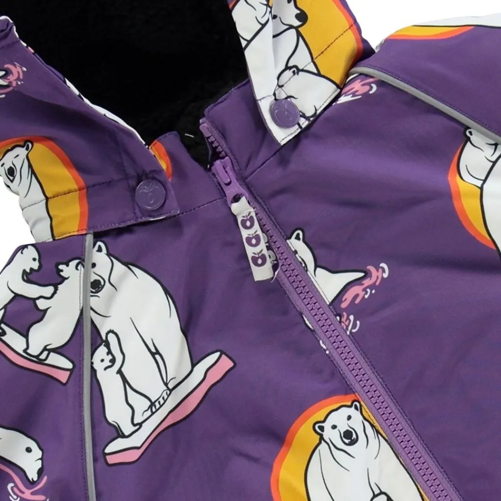 New Vinterjacka Polar Bears Purple Heart Jackor & Kappor