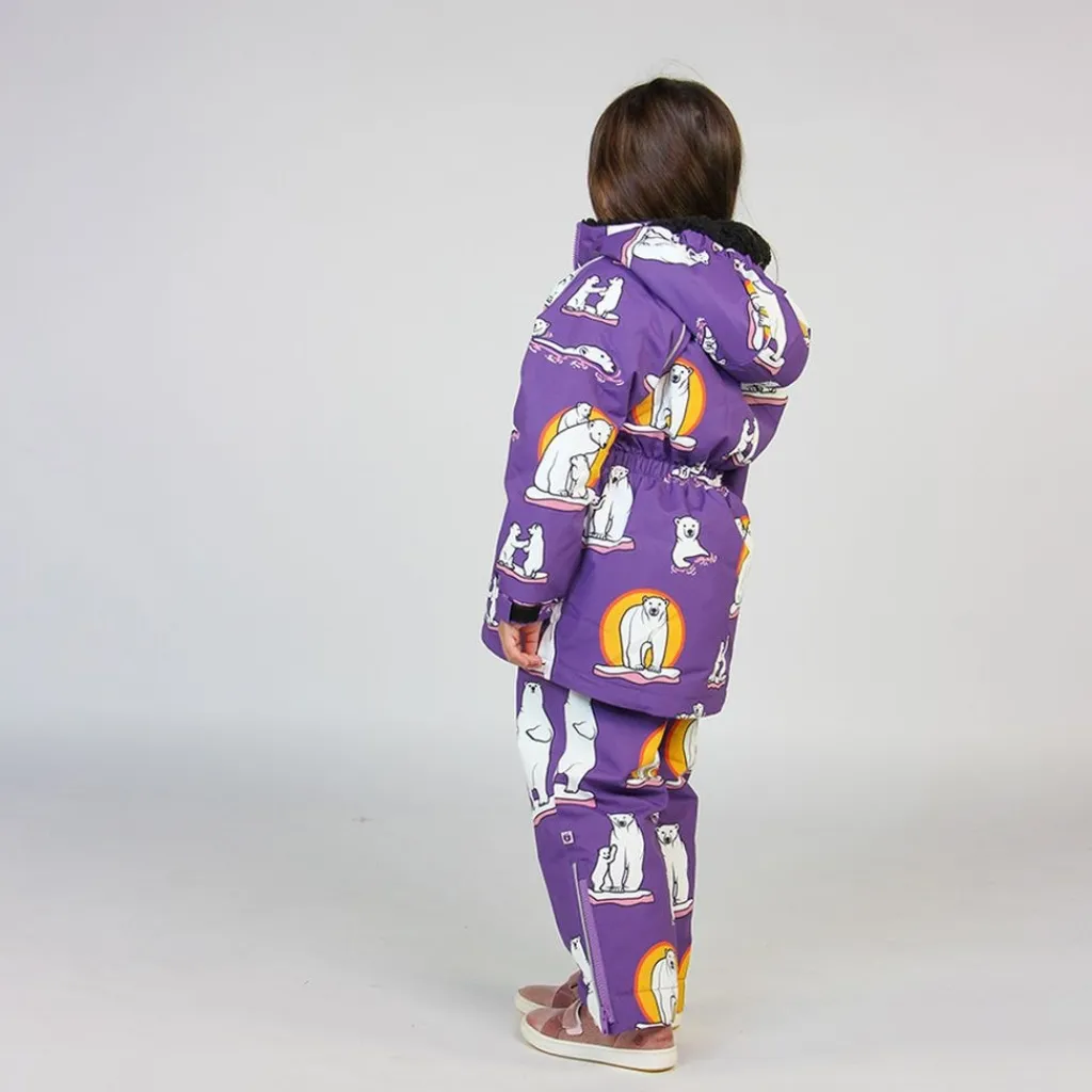 New Vinterjacka Polar Bears Purple Heart Jackor & Kappor
