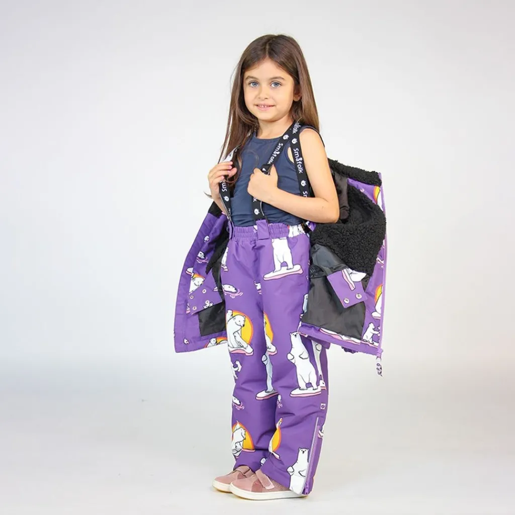 New Vinterjacka Polar Bears Purple Heart Jackor & Kappor
