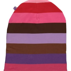 Clearance Vändbar Randig Mönstrad Mössa Purple Heart Barn Accessoarer