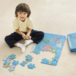 Online Världskarta Pussel Spel & Pussel