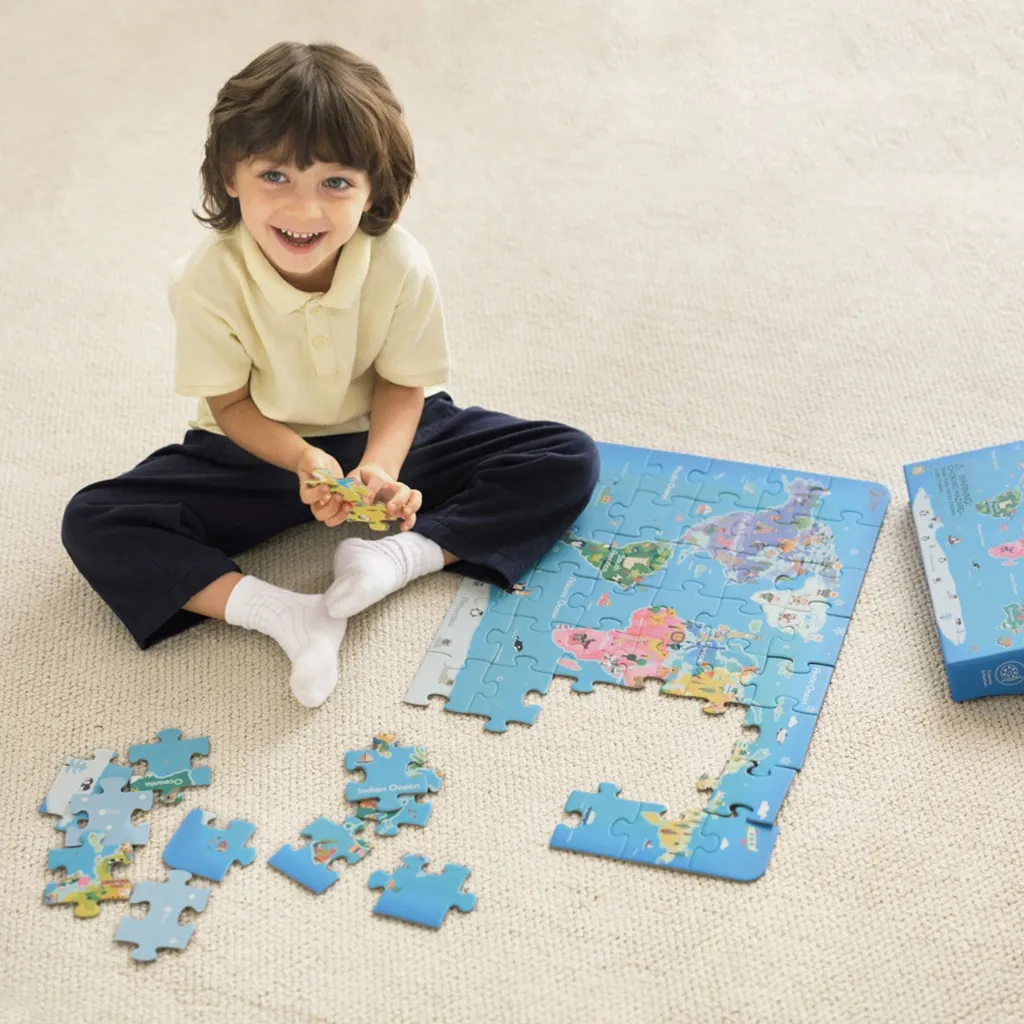 Online Världskarta Pussel Spel & Pussel