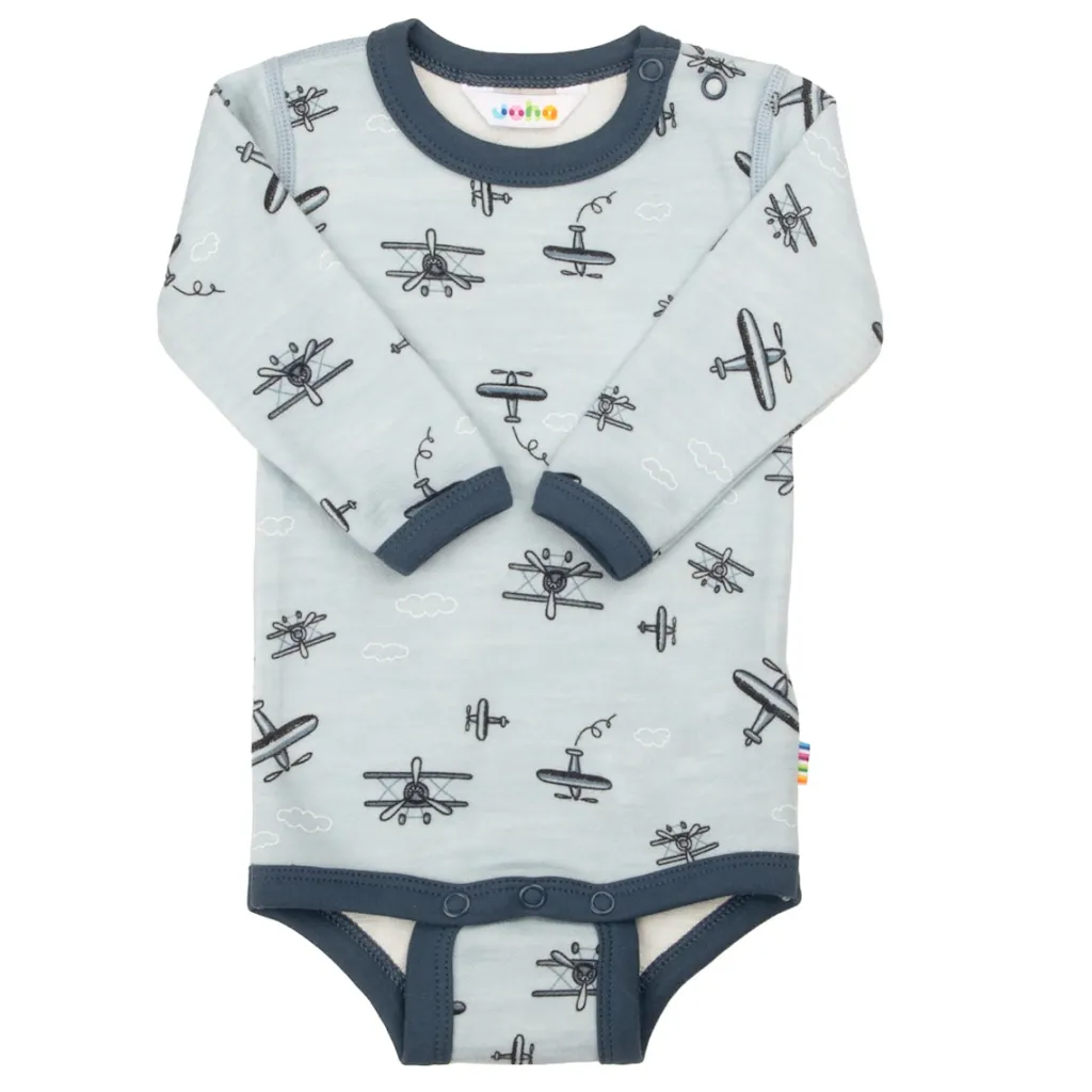 Discount Wool Baby Body Light Blue Barn Bodys & Bodysuits