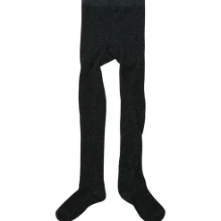 Hot Wool rib tights Coke melan Barn Underkläder